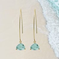 Aqua Cleo Earrings - Mystic Soul Jewelry