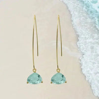 Aqua Cleo Earrings - Mystic Soul Jewelry