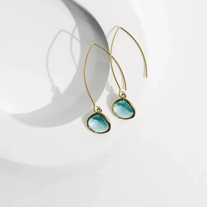 Aqua Elegant Earrings | Ocean Jewelry | Birthstone - Mystic Soul Jewelry