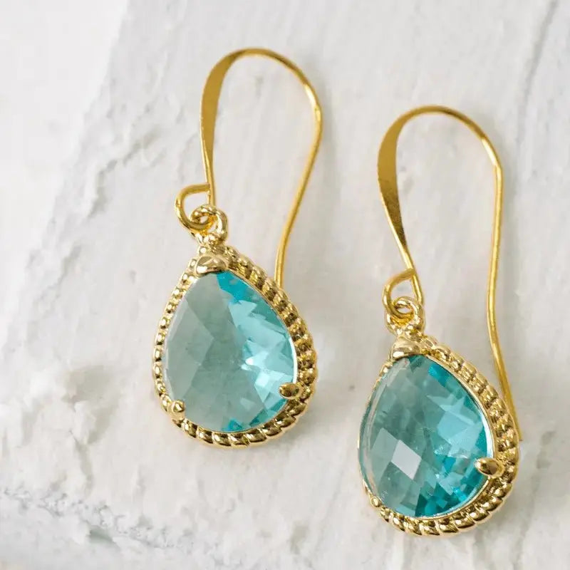 Aqua Exquisite Earrings - Mystic Soul Jewelry