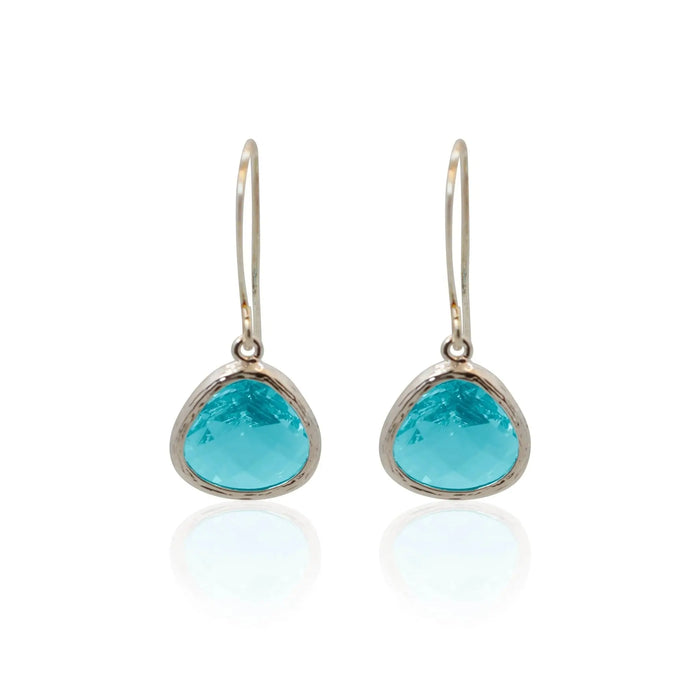Aqua Mini Drop Earrings - Mystic Soul Jewelry