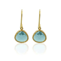 Aqua Mini Drop Earrings - Mystic Soul Jewelry