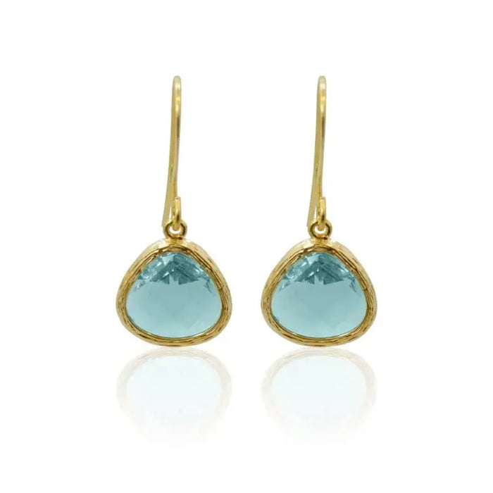 Aqua Mini Drop Earrings - Mystic Soul Jewelry