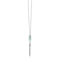 Aqua Tassel Necklace | Ocean Themed Jewelry - Mystic Soul Jewelry