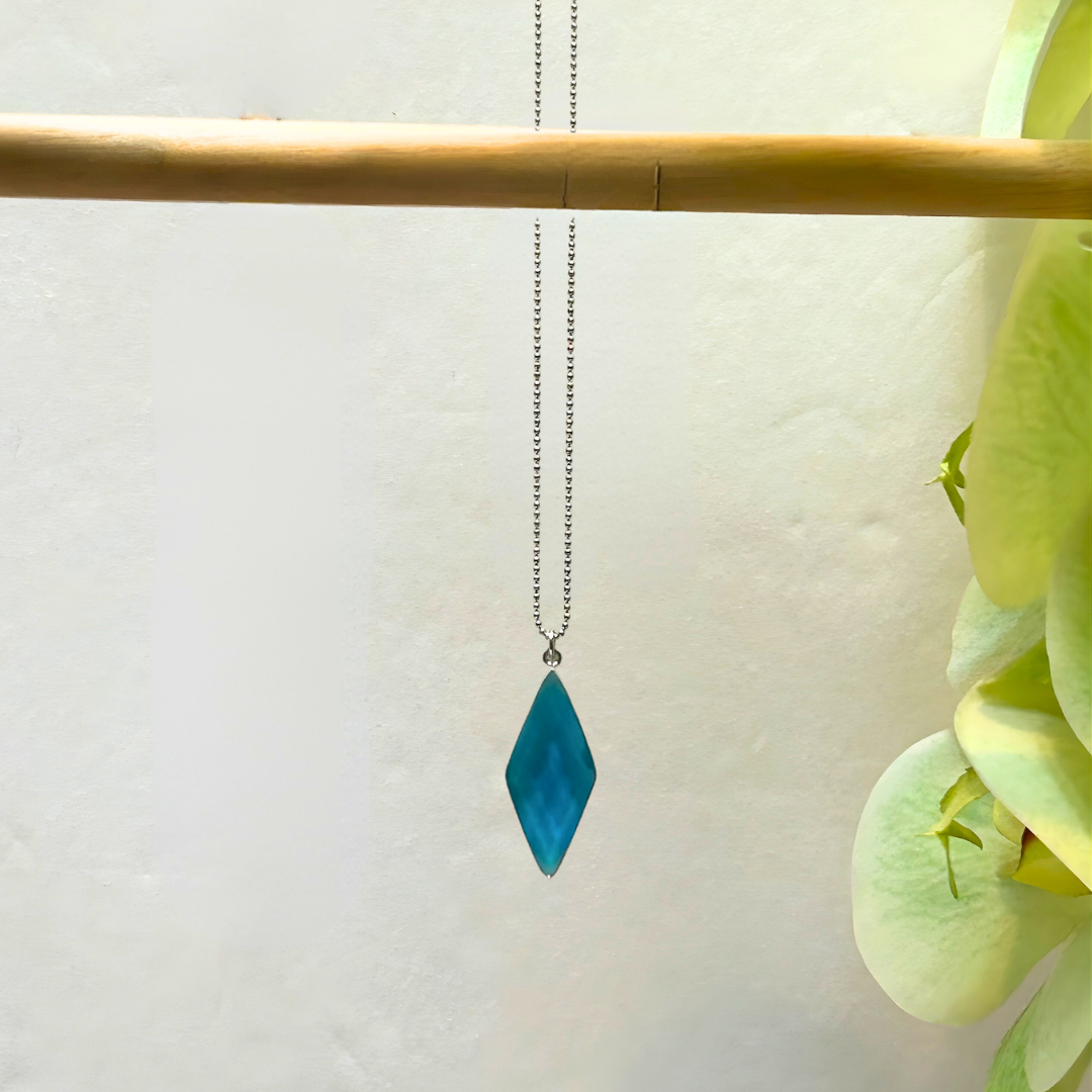 Capri Blue Spike Necklace| Ocean Element