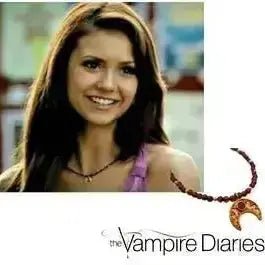 As seen on The Vampire Diaries | Garnet Moon Necklace - Mystic Soul Jewelry