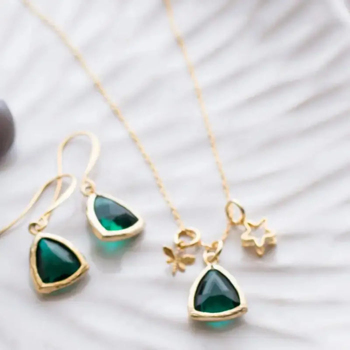 Athena Necklace - Emerald Green Jewelry - Mystic Soul Jewelry