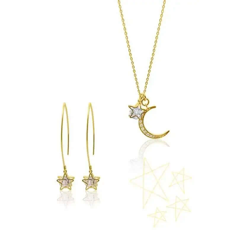 Aurora Crystal Star Earrings - Mystic Soul Jewelry