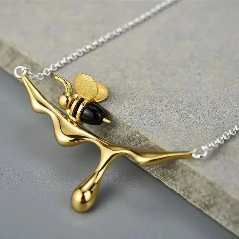 Bee Themed Spiritual Gifts for Her | Necklace and Earrings Jewelry Set - Mystic Soul Jewelry