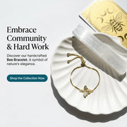 bee gold bracelet adjustable