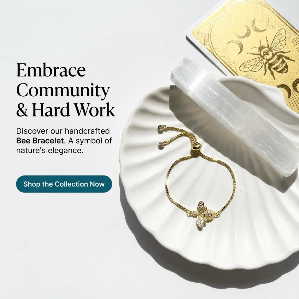 bee gold bracelet adjustable