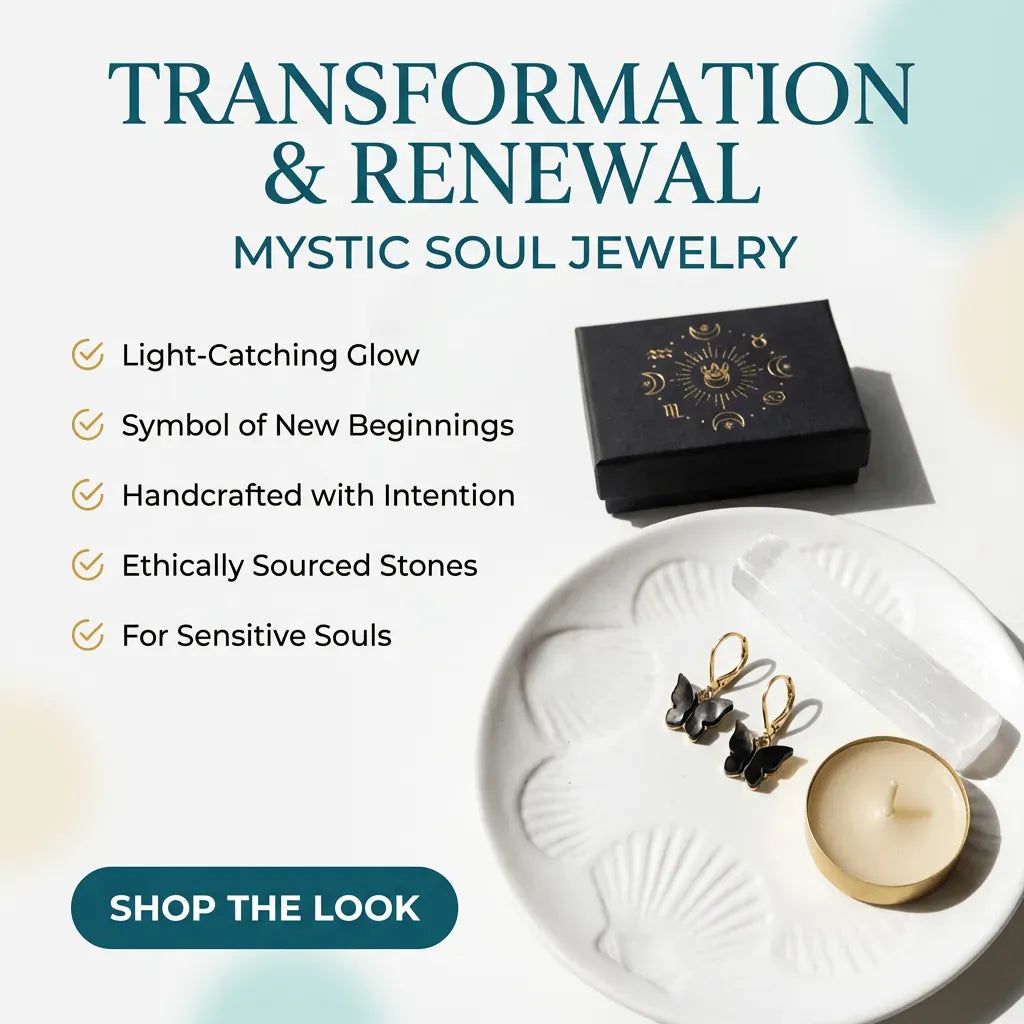 black butterfly earrings