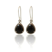 black silver earrings