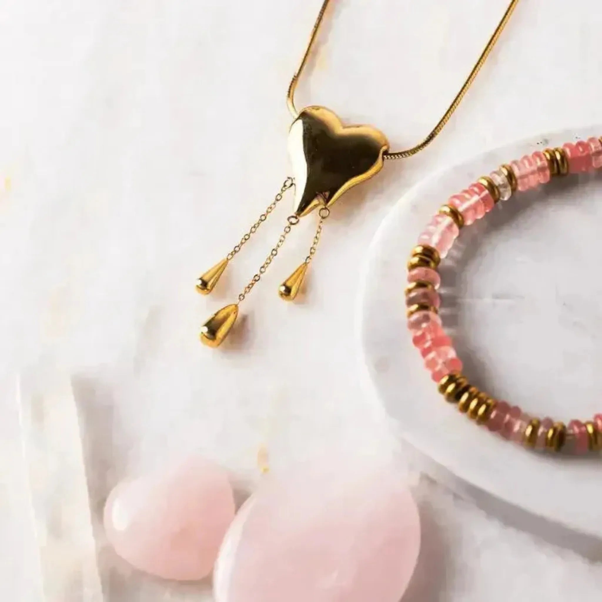 bleeding heart necklace