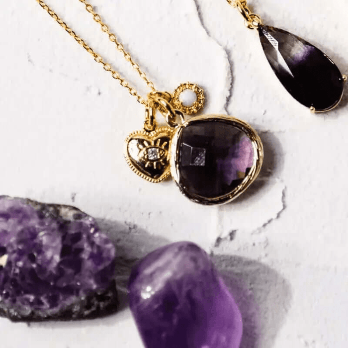 Bohemian Spirit Amethyst Charm Necklace - Mystic Soul Jewelry