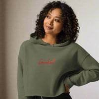 canadian womans cropped hoodie