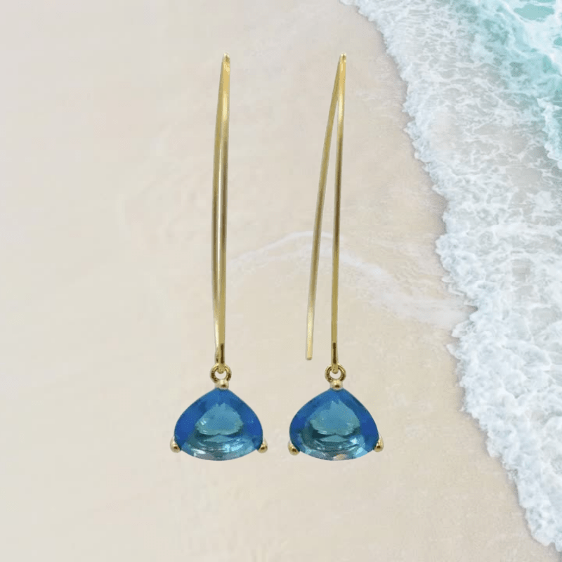 Capri Blue Cleo Earrings | Ocean Jewelry - Mystic Soul Jewelry