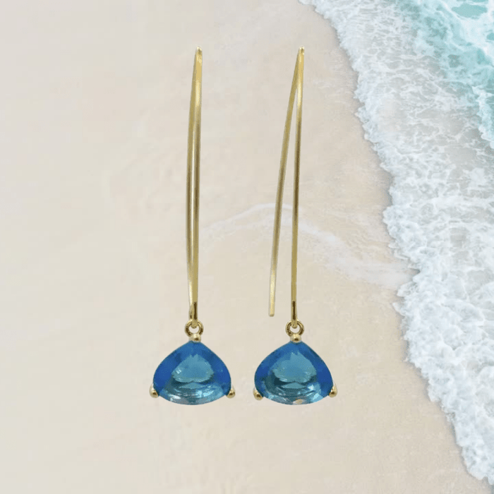 Capri Blue Cleo Earrings | Ocean Jewelry - Mystic Soul Jewelry