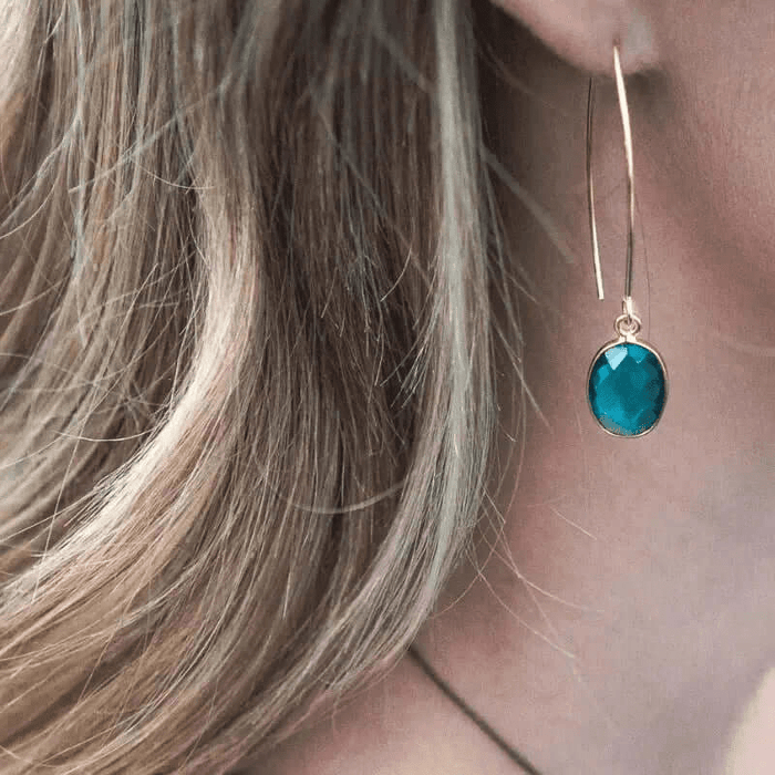 Capri Hydro Quartz Earrings - Ocean Jewlery - Mystic Soul Jewelry