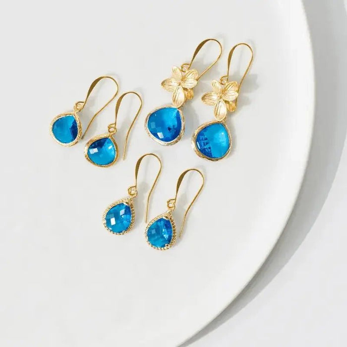 Capri Mini Drop Earrings | Ocean Inspired Jewelry - Mystic Soul Jewelry