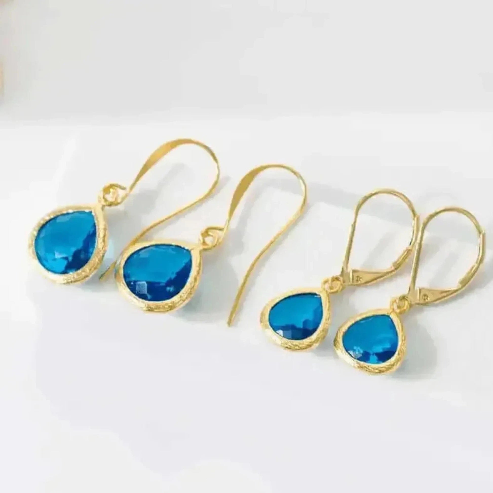 capri blue earrings