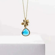 Capri Orchid Flower Necklace