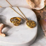 jewelry set moon, star, eye