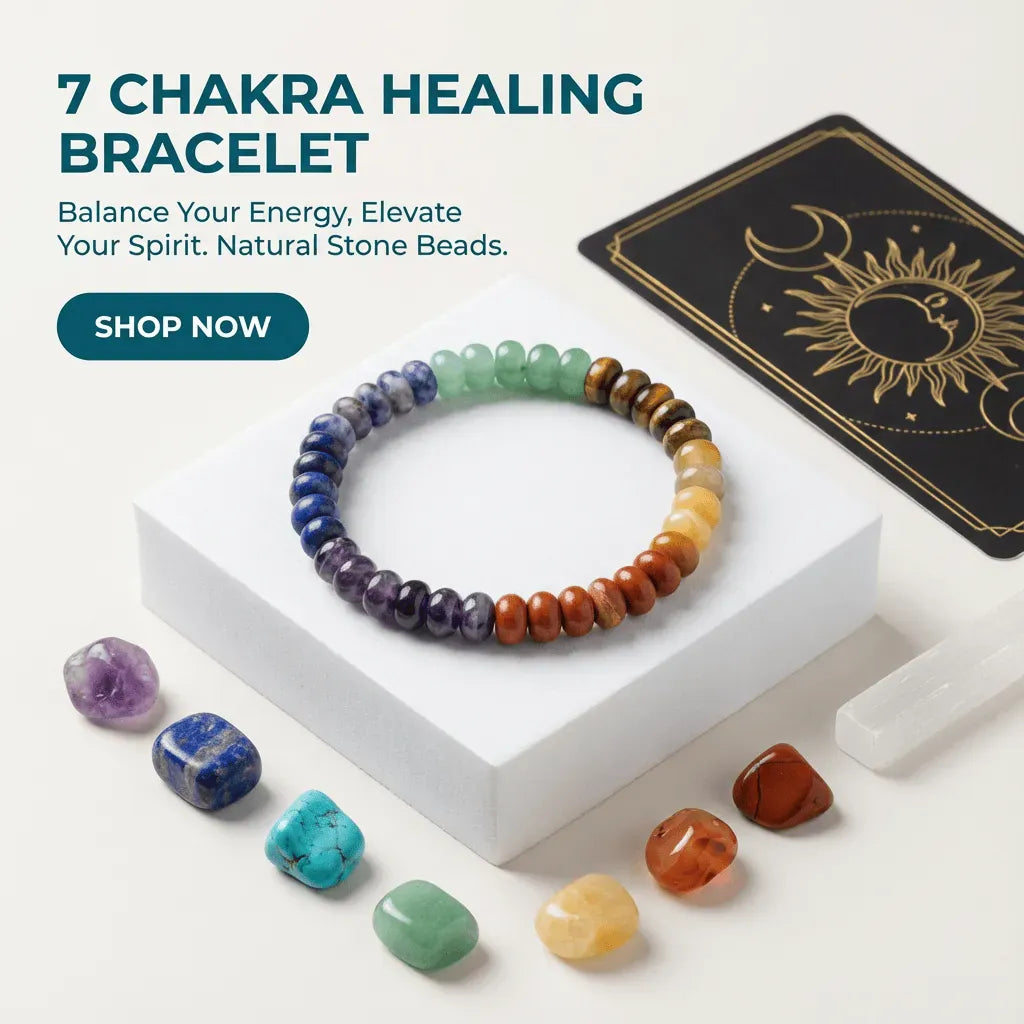 chakra gemstone bracelet stretch