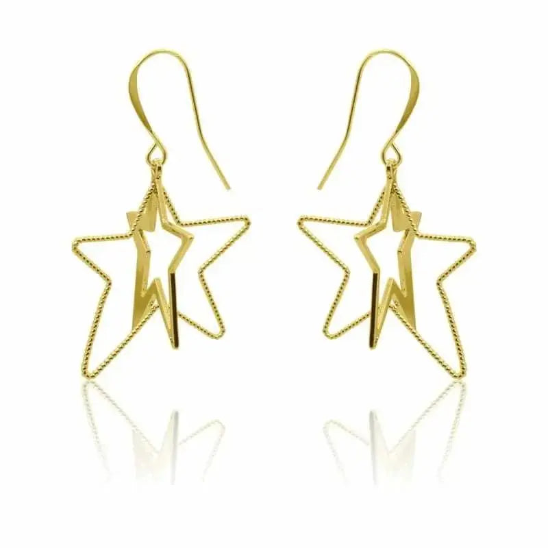 Cosmic Dance 3D Star Earrings - Mystic Soul Jewelry