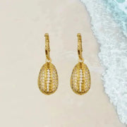 cowrie shell earrings