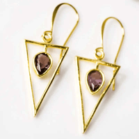 Creative Energy: Amethyst Gemstone Earrings - Mystic Soul Jewelry