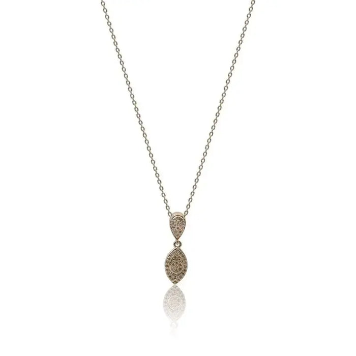 Crystal Mini Third Eye Necklace - Silver - Mystic Soul Jewelry