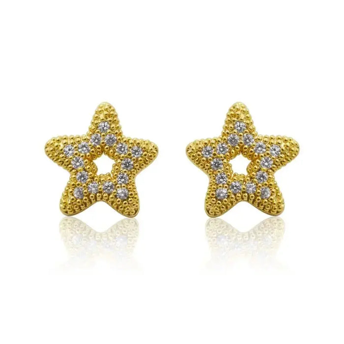 Crystal Starfish Studs - Mystic Soul Jewelry