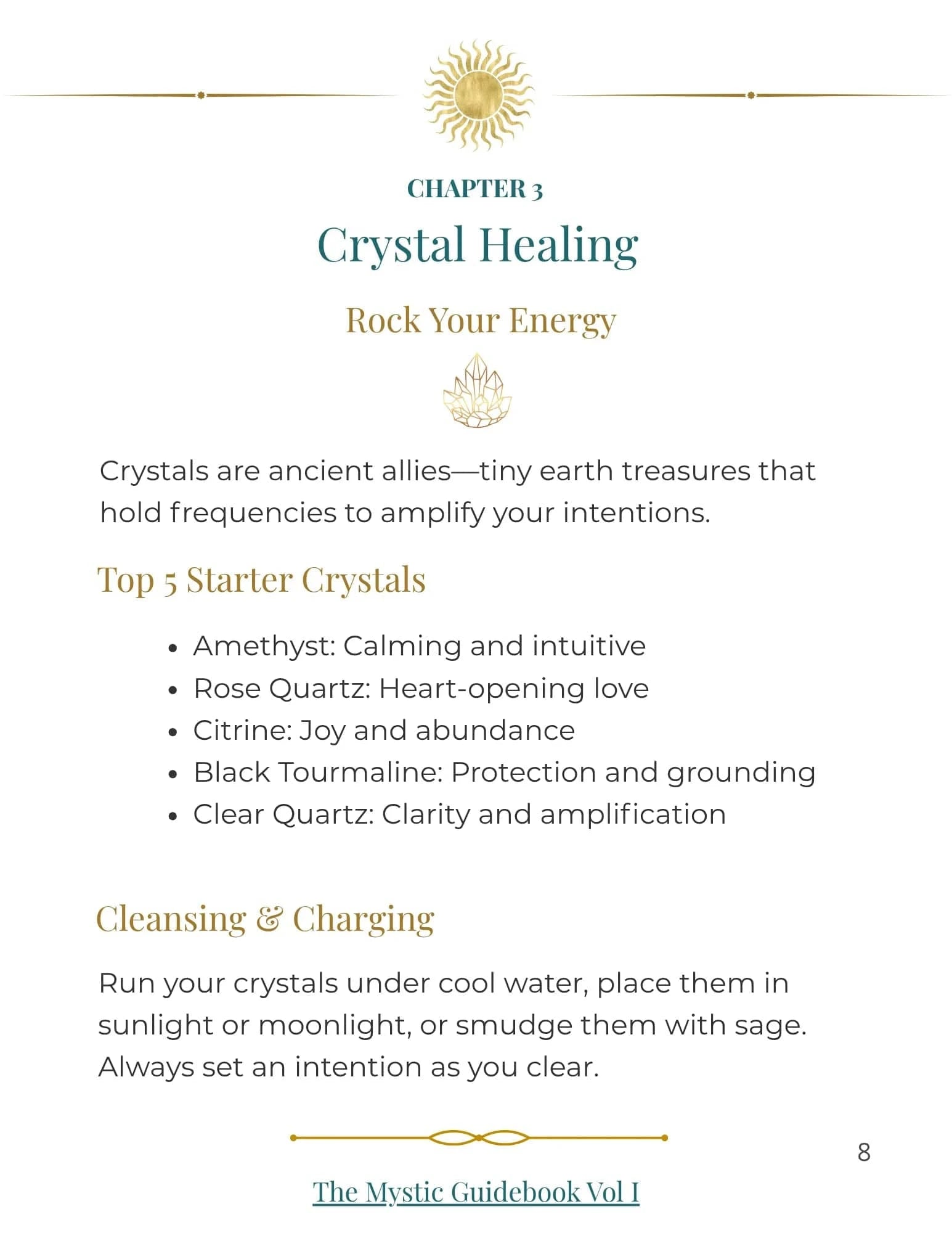 Green Gold The Mystic Soul Guidebook Crystal Healing