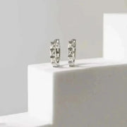 crystal huggies silver