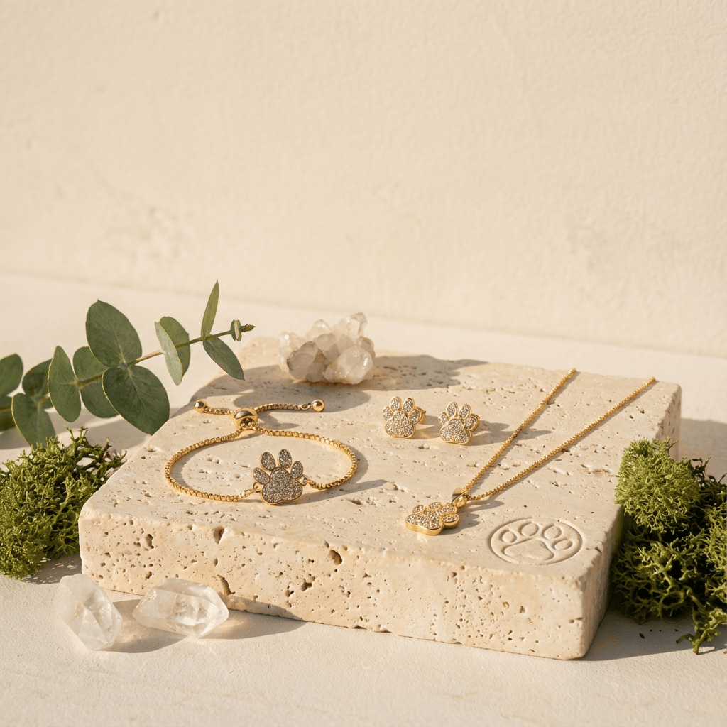 Crystal Paw Bracelet | Adjustable Pet Rescue Jewelry