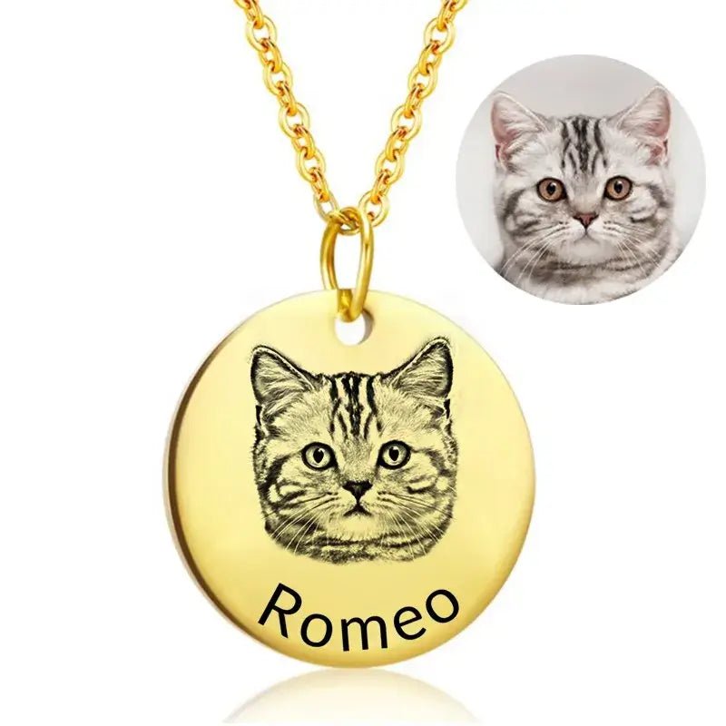 Custom Pet Photo Necklace | Memorial Jewelry | Mystic Soul Jewelry - Mystic Soul Jewelry