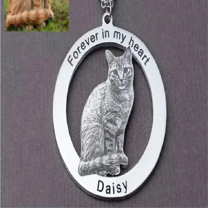 Custom Pet Photo Necklace | Memorial Jewelry | Mystic Soul Jewelry - Mystic Soul Jewelry