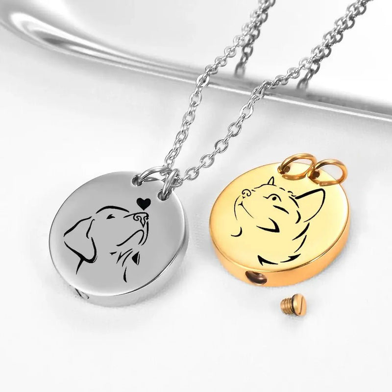 Customizable Pet Name Pendant | Stainless Steel | Silver or Gold - Mystic Soul Jewelry