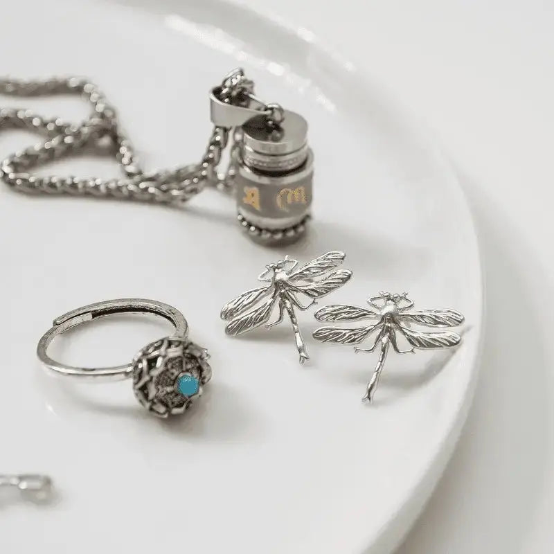 Dragonfly Earrings: Studs - Mystic Soul Jewelry