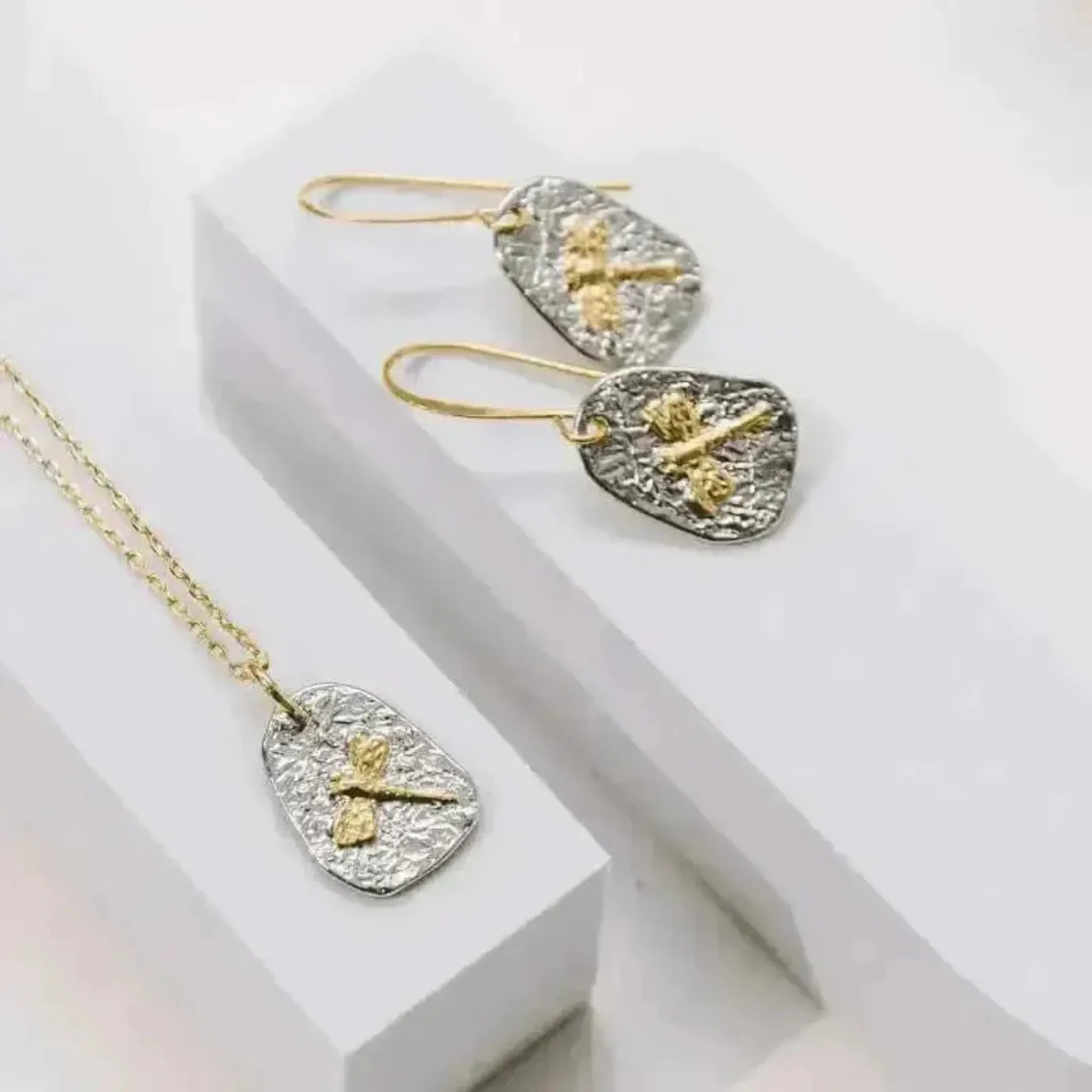 dragonfly jewelry set 