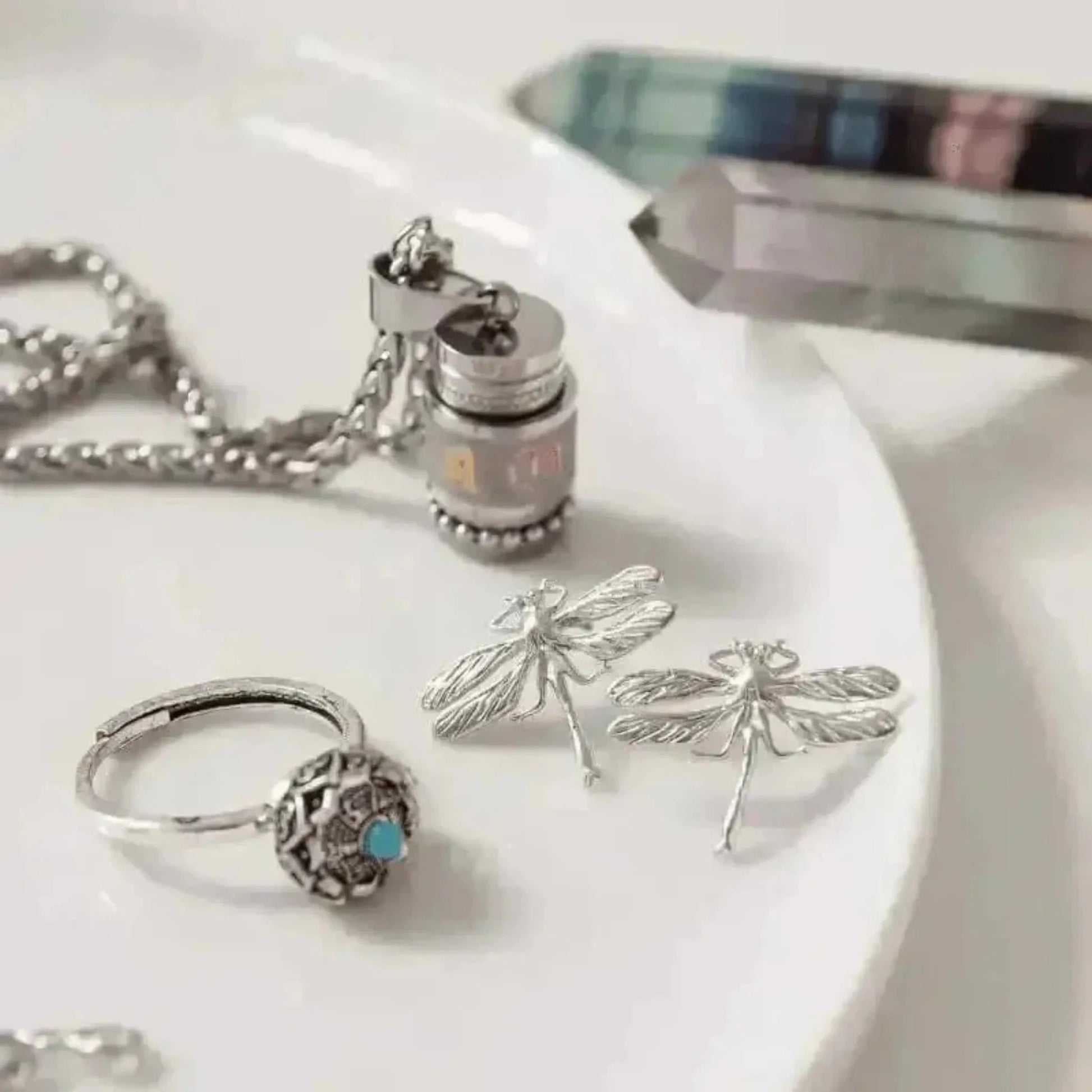 dragonfly stud earrings