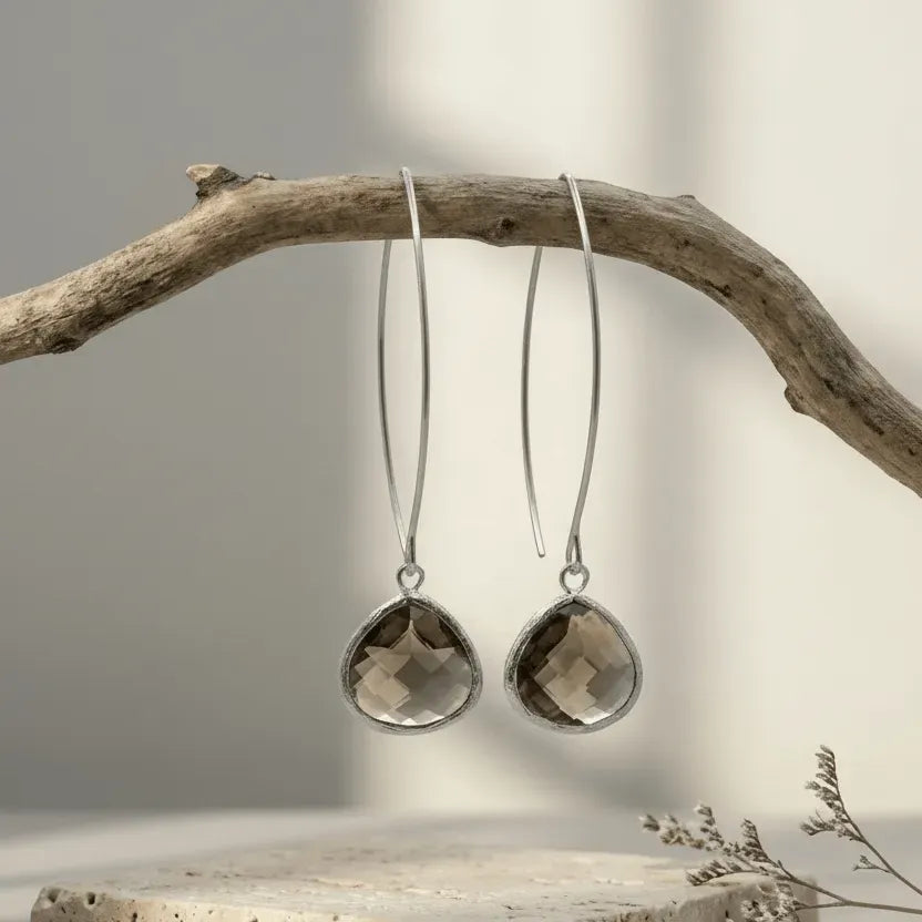 Mystic Soul Jewelry Dusk Elegant Earrings with a natural setting