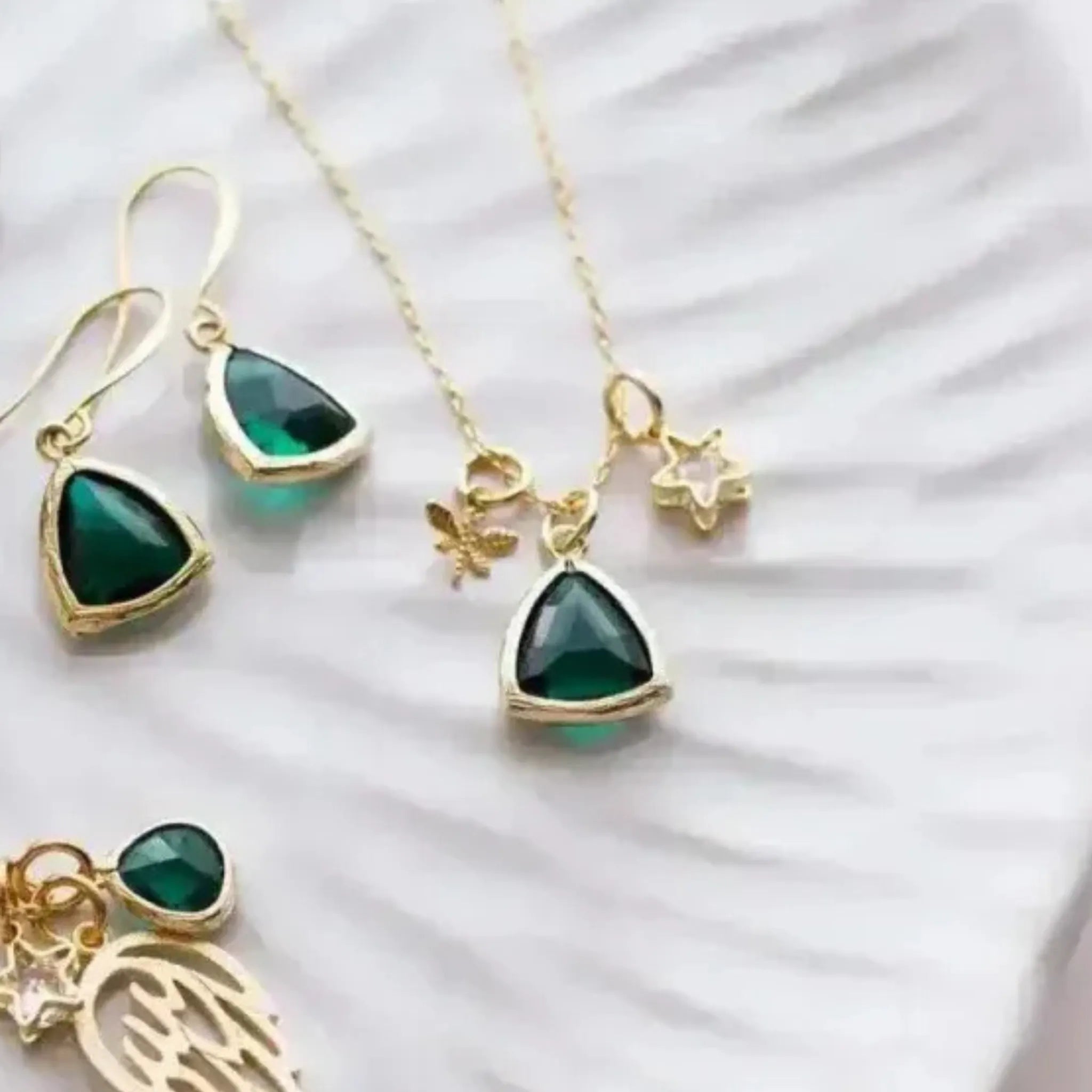 emerald green jewelry for may birthdays. free shipping over $45