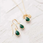 green birthstone earrings