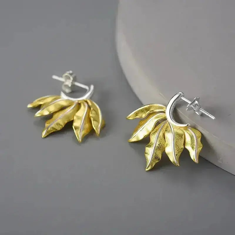 Enchanted Forest Leaf Earrings | Fauna Inspired Jewelry for Healing - Mystic Soul Jewelry