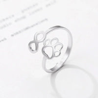 Eternal Paw Ring | Infinity Pet Love Band | Mystic Soul Calgary - Mystic Soul Jewelry