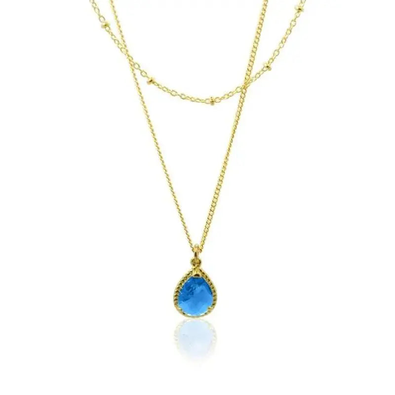 Exquisite - Capri Blue Pendant Necklace - Mystic Soul Jewelry