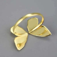 Fluttering Elegance Butterfly Ring Gold - Mystic Soul Jewelry