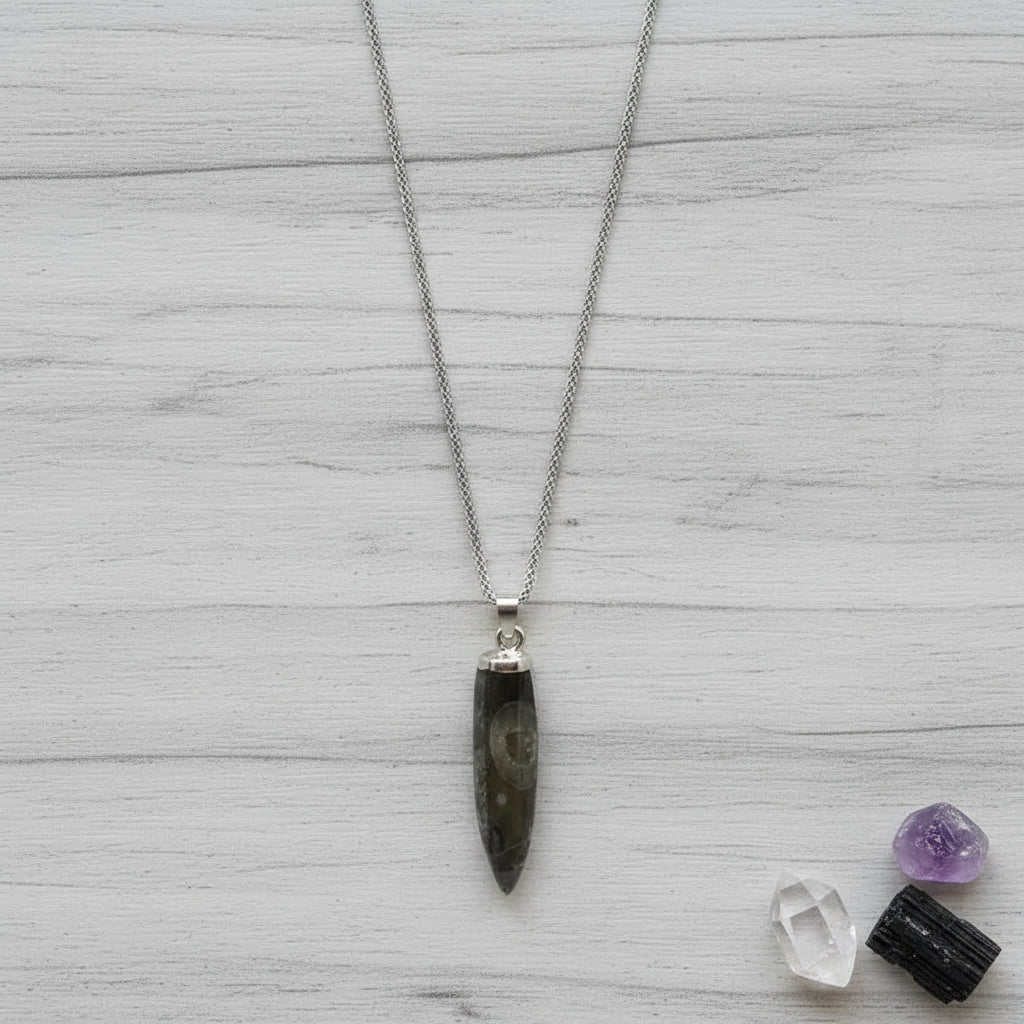 Fossilized Pendant Necklace - Mystic Soul Jewelry